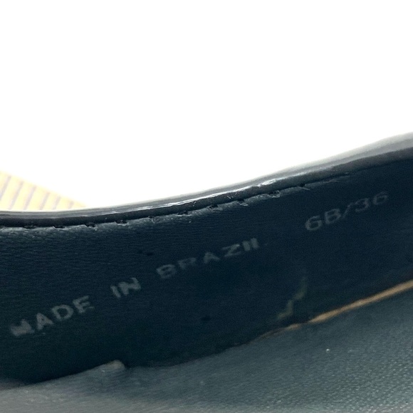 BCBGMaxAzria Platform Studded Patent Gray/Green Pumps 6 Edgy Grunge Punk Classic - Picture 11 of 16